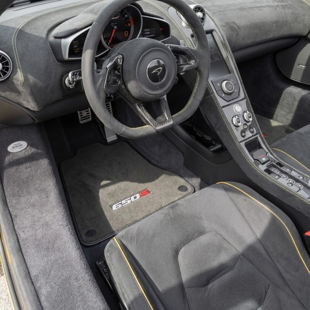 Alfombrillas grises para coche a medida para McLaren 650S