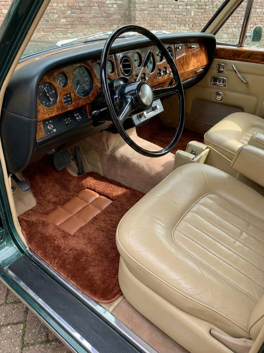 Tappetini in Velluto Marrone per Rolls Royce Shadow