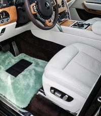 Tiff Blau Schaffell Fußmatten Für Rolls Royce Cullinan Rr31 2018-2025 Er56 Design Marke