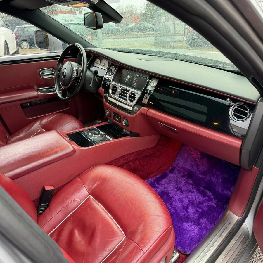 Violet Sheepskin Floor Mats for Rolls-Royce Ghost Series II (2021-2024)