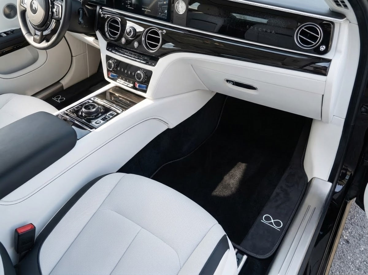 Black Floor Mats For Rolls Royce Spectre (2023-2024)