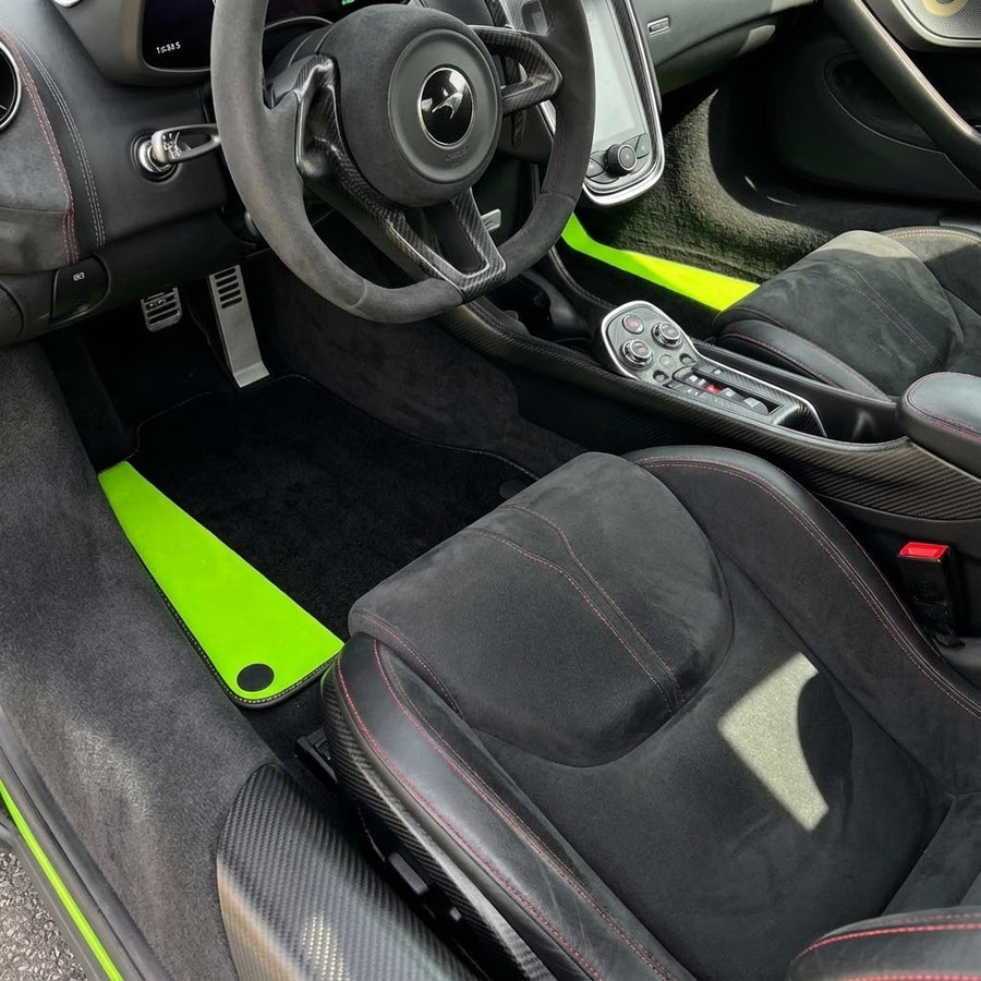Tappetini per auto neri personalizzabili per McLaren 570S
