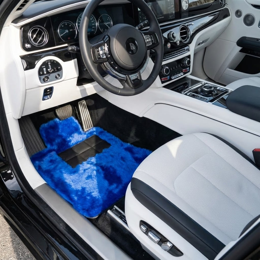 Tappetini in pelle di pecora blu per Rolls-Royce Spectre (2023-2024)