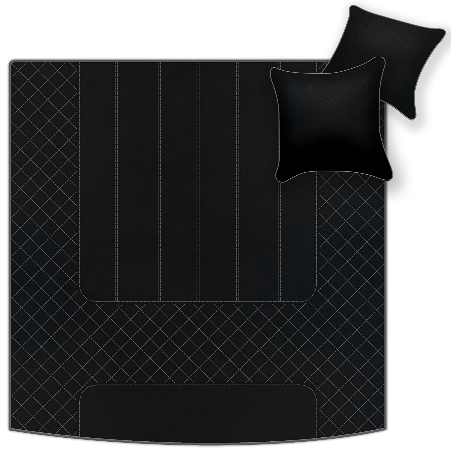 Tapis de voiture en cuir personnalisables avec motif linéaire pour Bentley Mulsanne (2010-2020) - AutoWin