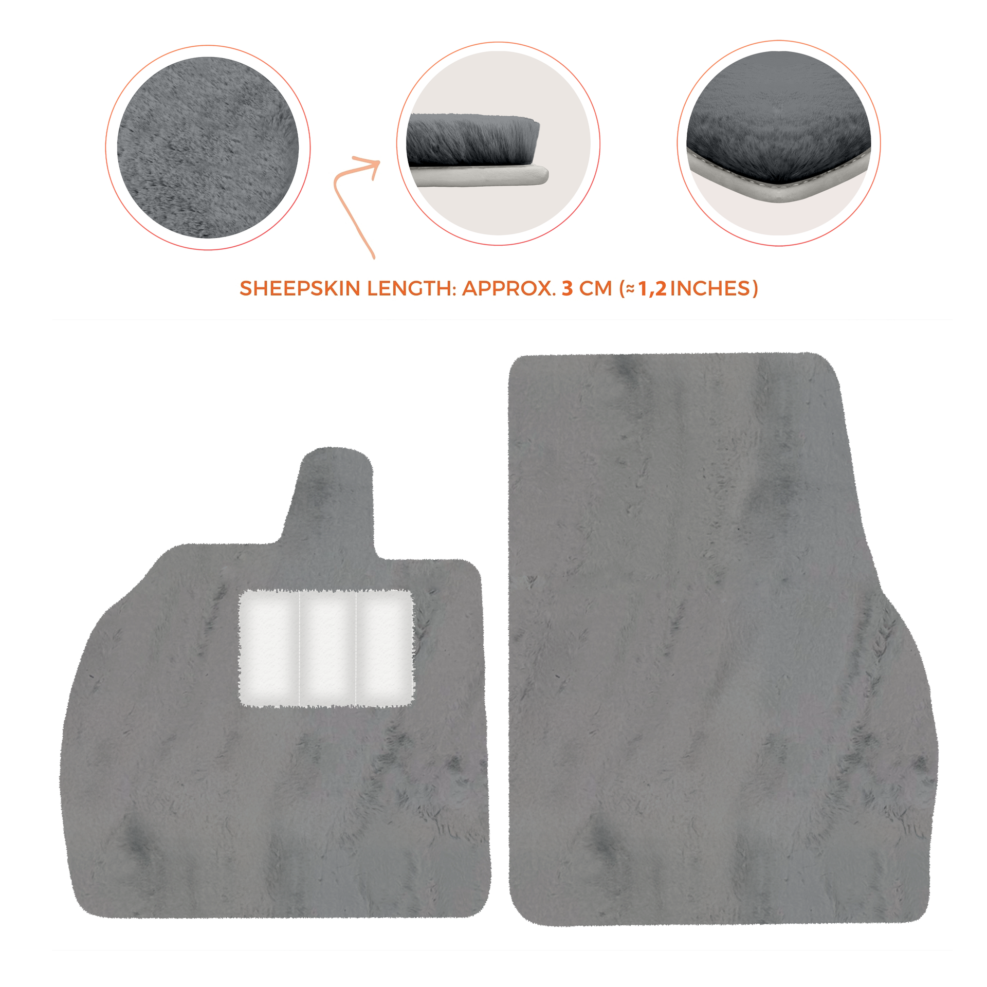 Luxury Sheepskin Floor Mats for Lamborghini Revuelto 2024-2025