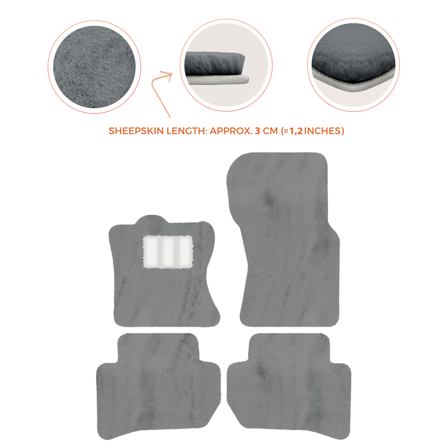 Premium Sheepskin Floor Mats for 2010-2013 Range Rover Sport