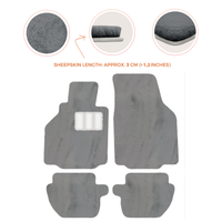 Premium Luxury Sheepskin Floor Mats for Ferrari Roma (2021-2024)