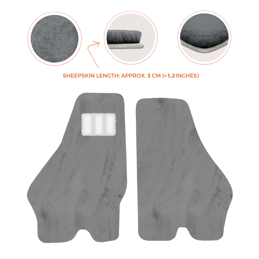 Luxury Sheepskin Floor Mats for Lamborghini Urus (2018-2026)