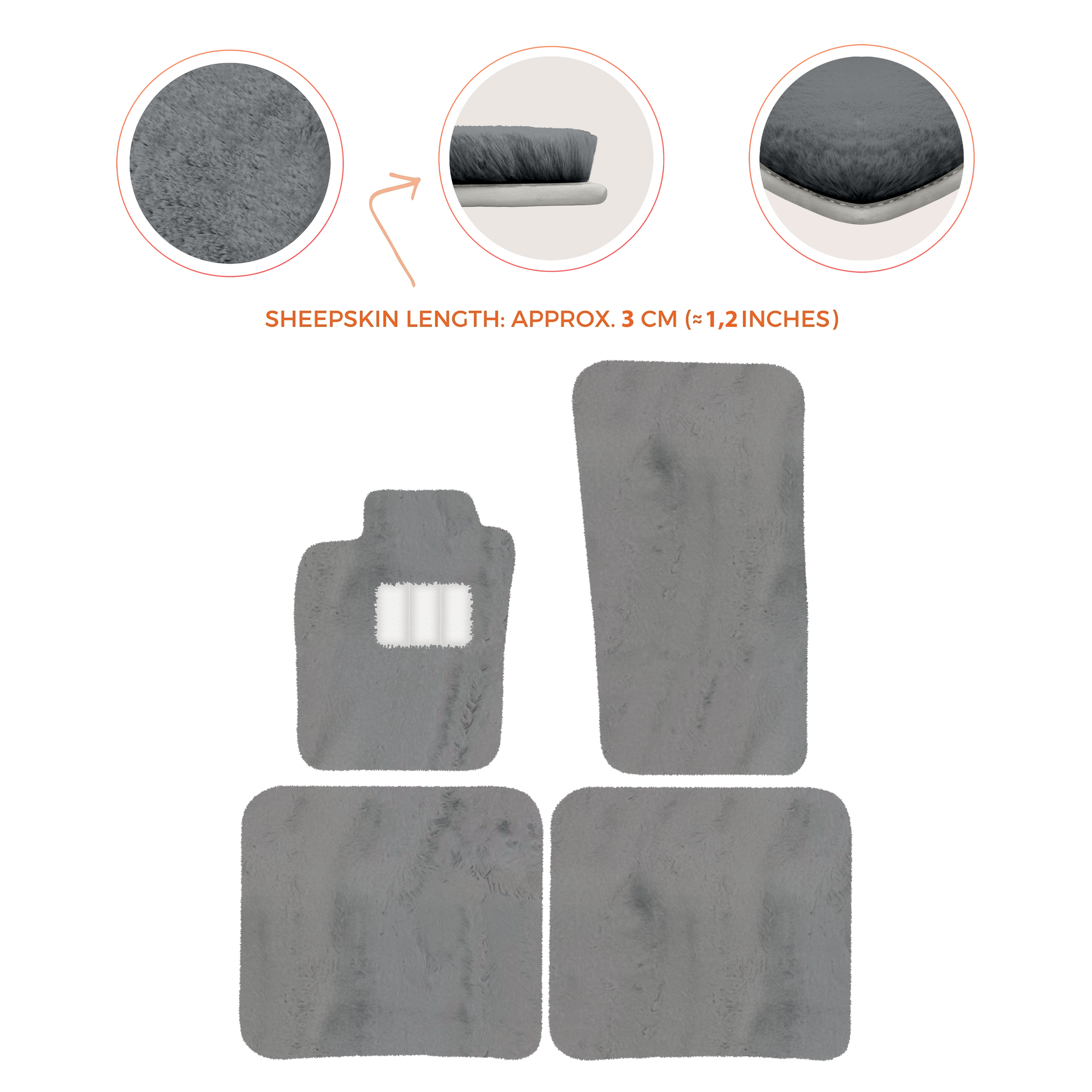 Premium Sheepskin Floor Mats for Bentley Bentayga (2015-2023)