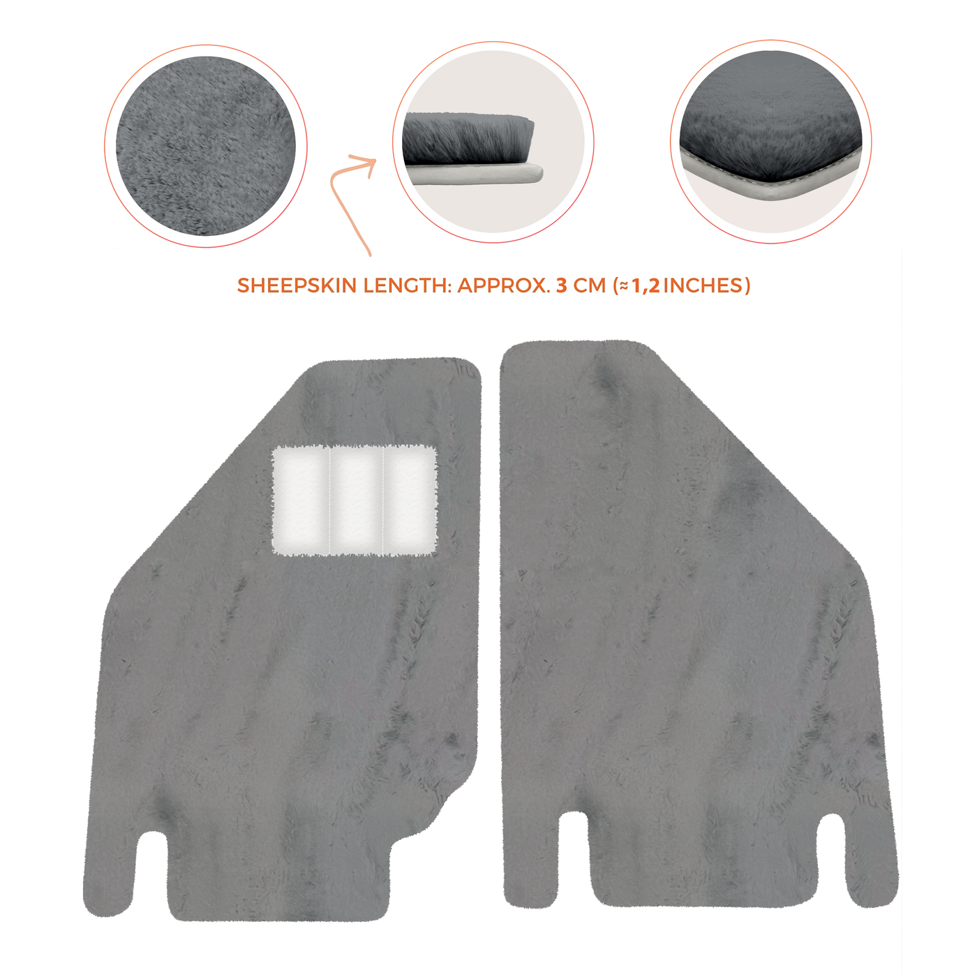Premium Sheepskin Floor Mats for Ferrari Purosangue (2023-2024)