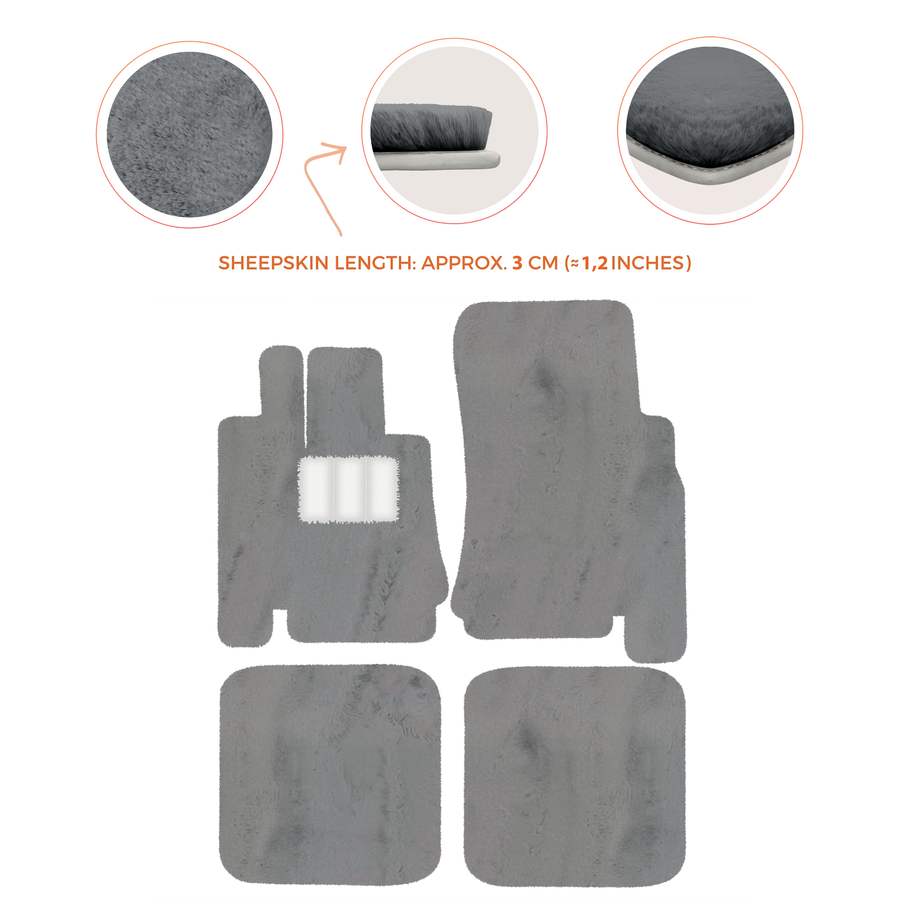 Premium Luxurious Sheepskin Floor Mats for Bentley Arnage (1998-2009)