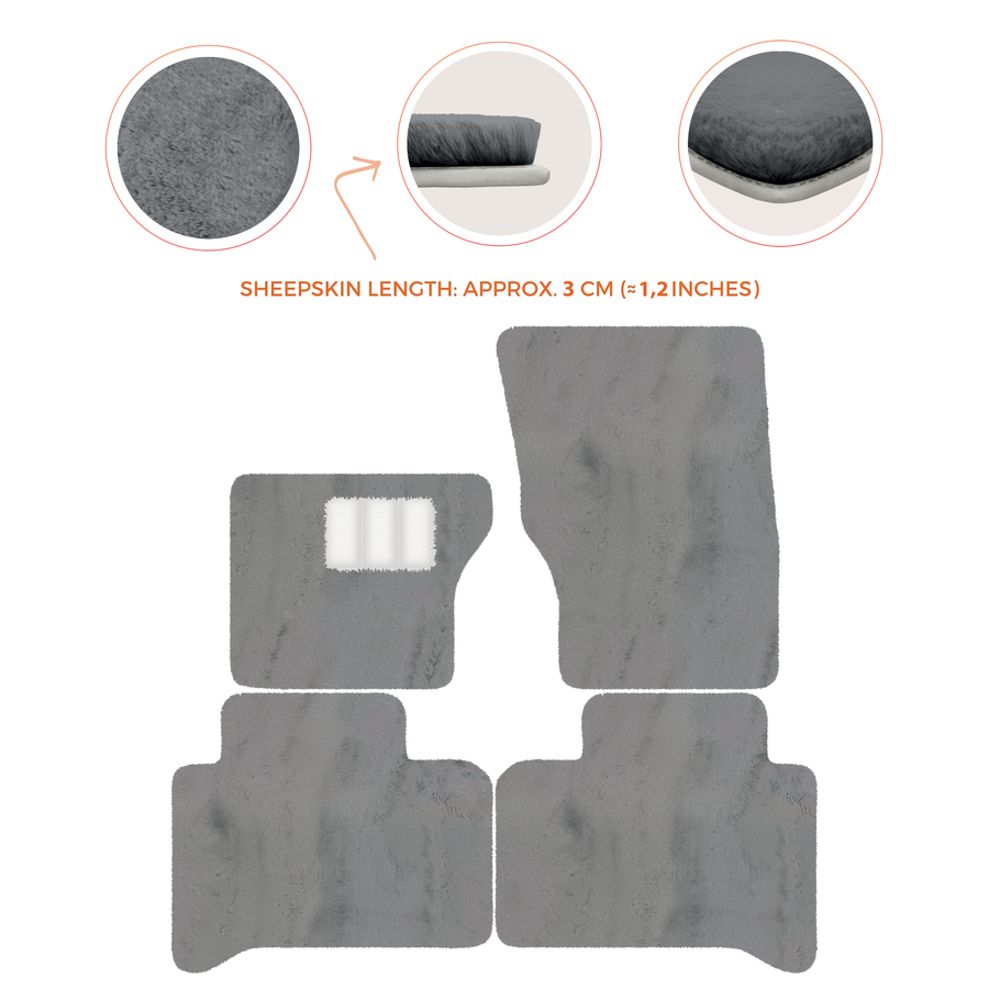 Luxurious Premium Sheepskin Floor Mats for Range Rover (2012-2022)