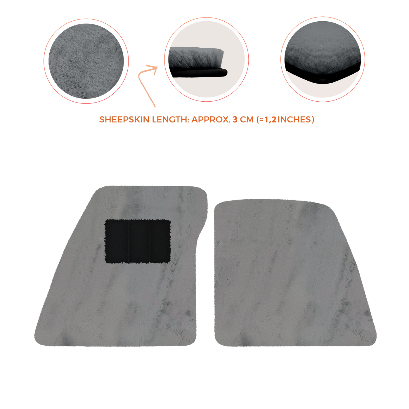 Premium Sheepskin Floor Mats for Ferrari 296 GTS (2022-2025)