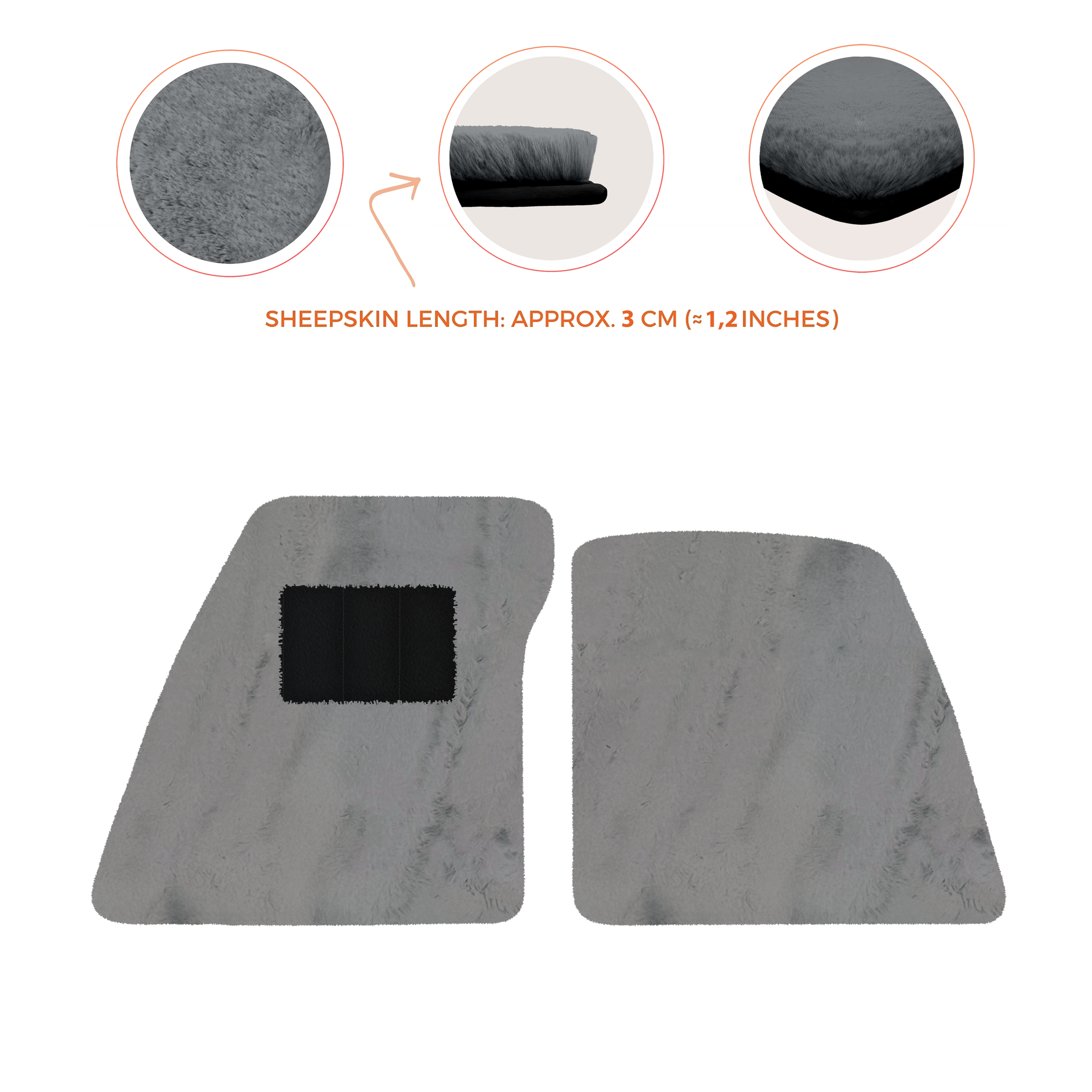 Premium Sheepskin Floor Mats for Ferrari 296 GTS (2022-2025)