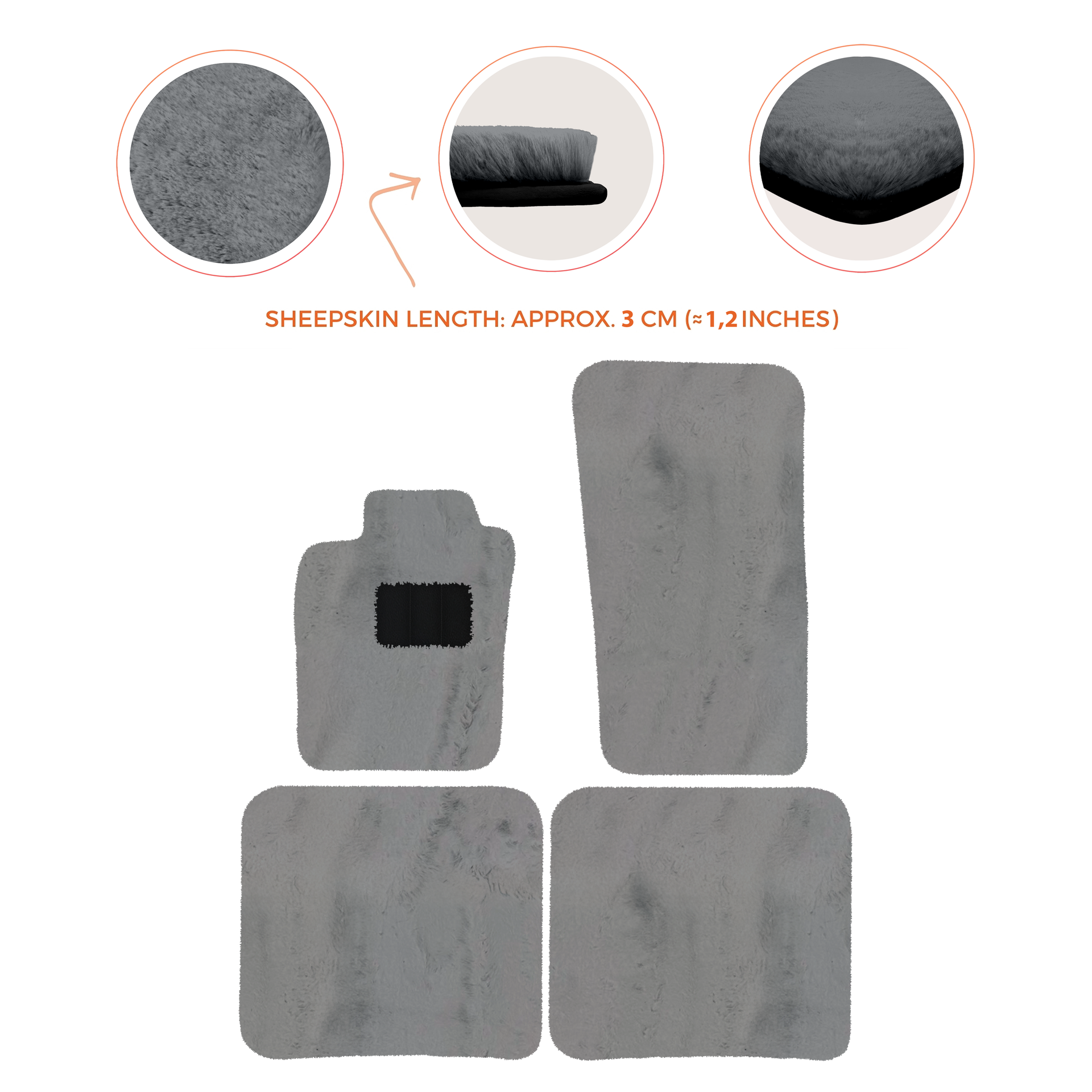 Premium Sheepskin Floor Mats for Bentley Bentayga (2015-2023)