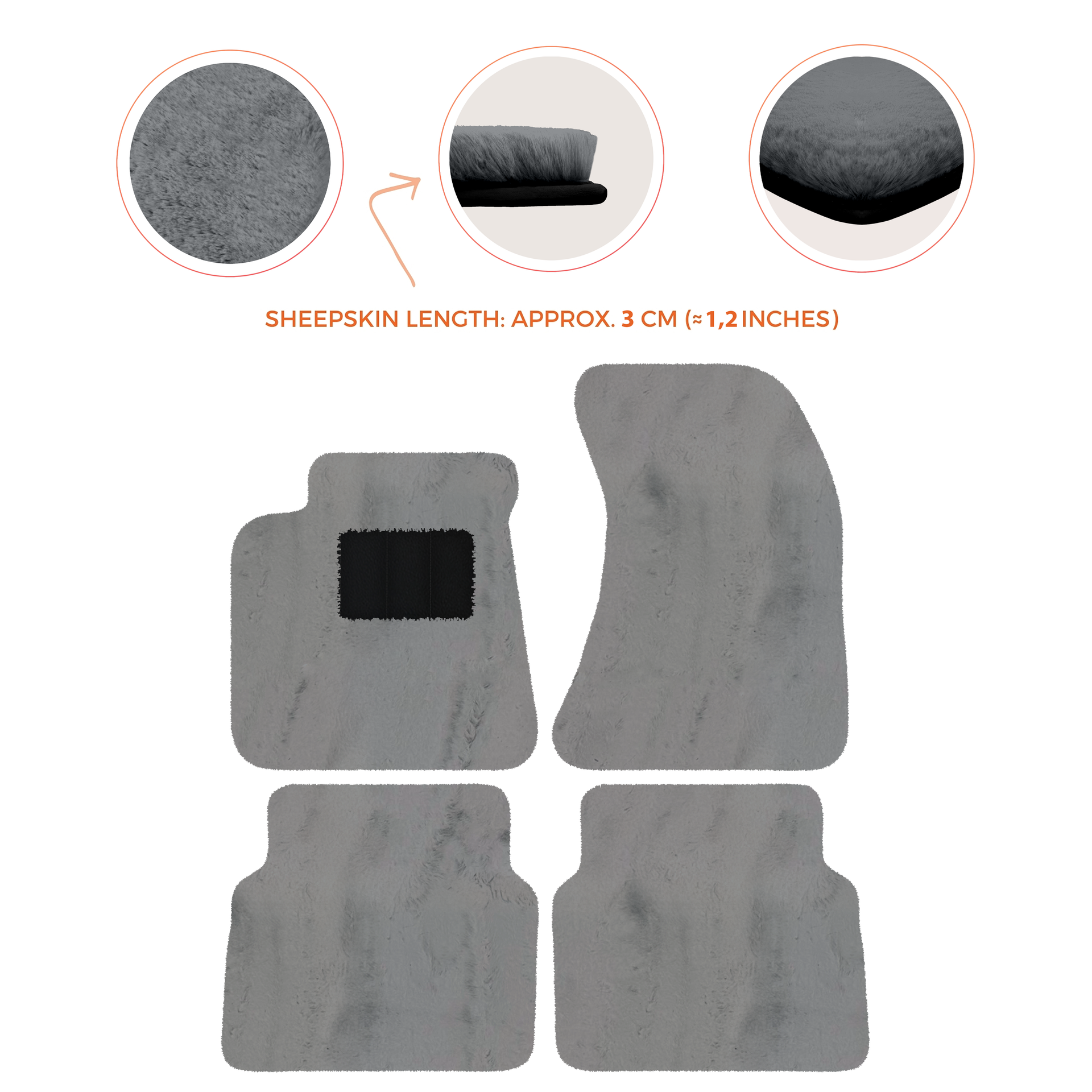 Luxury Sheepskin Floor Mats for Rolls-Royce Wraith (2013-2023)