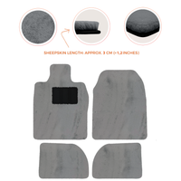 Premium Sheepskin Floor Mats for Porsche 924 (1976-1988)