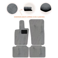 Luxury Sheepskin Floor Mats for Porsche Panamera (2017-2023)