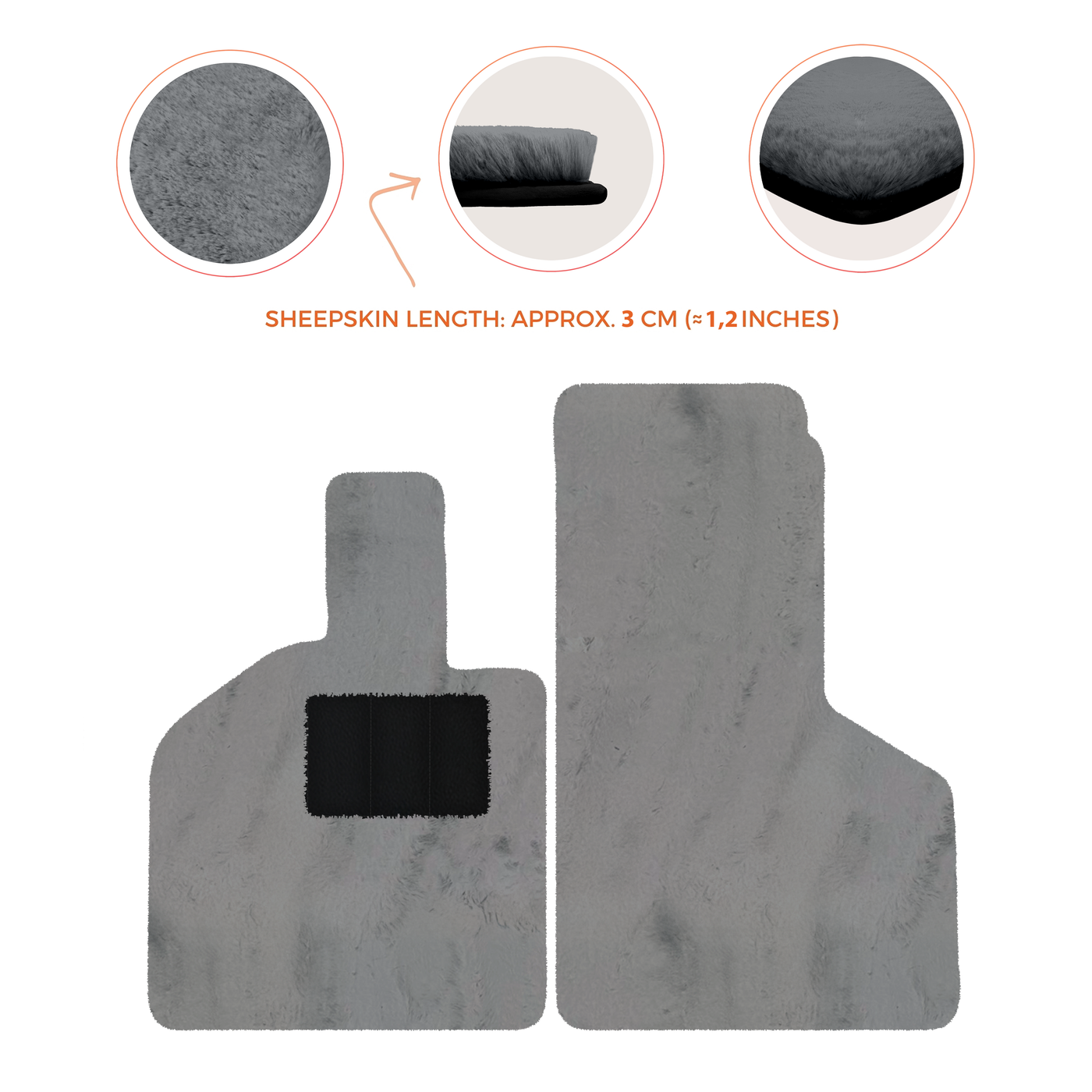 Luxury Sheepskin Floor Mats for Lamborghini Gallardo (2004-2014)