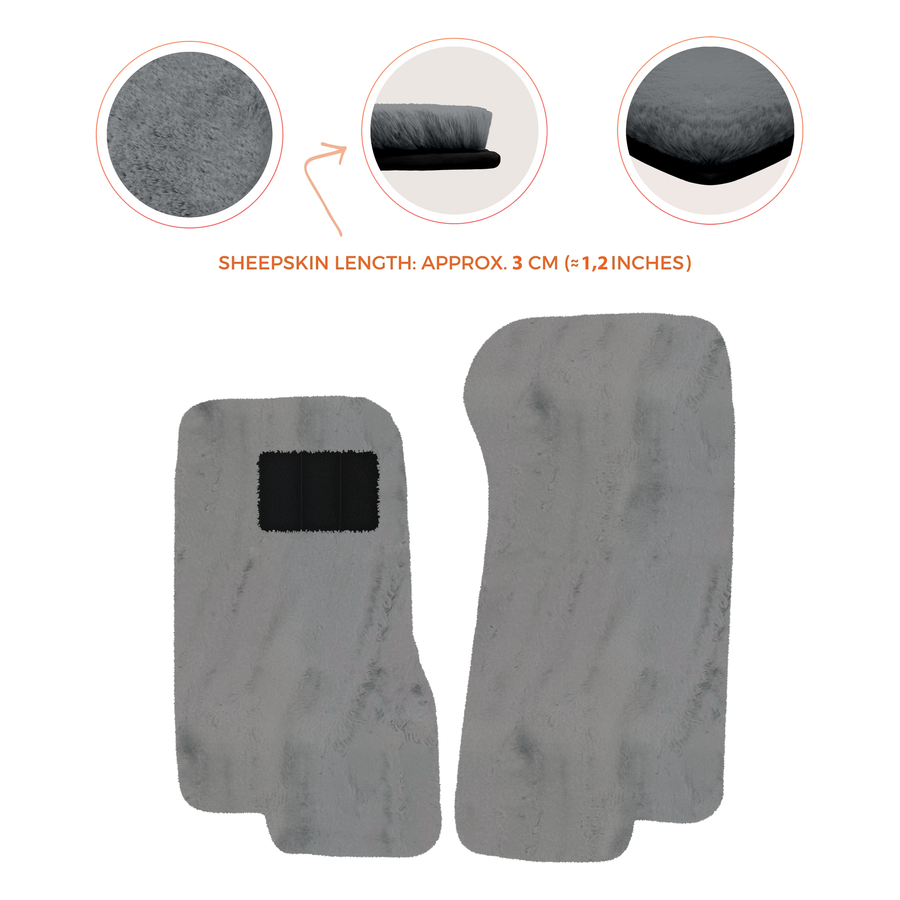 Luxury Sheepskin Floor Mats for Aston Martin V8 Coupe Special Volante (96-03)