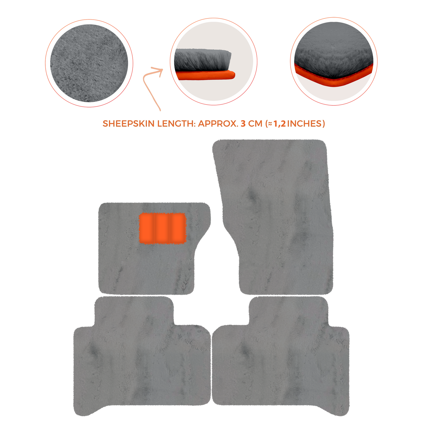Luxurious Premium Sheepskin Floor Mats for Range Rover (2012-2022)