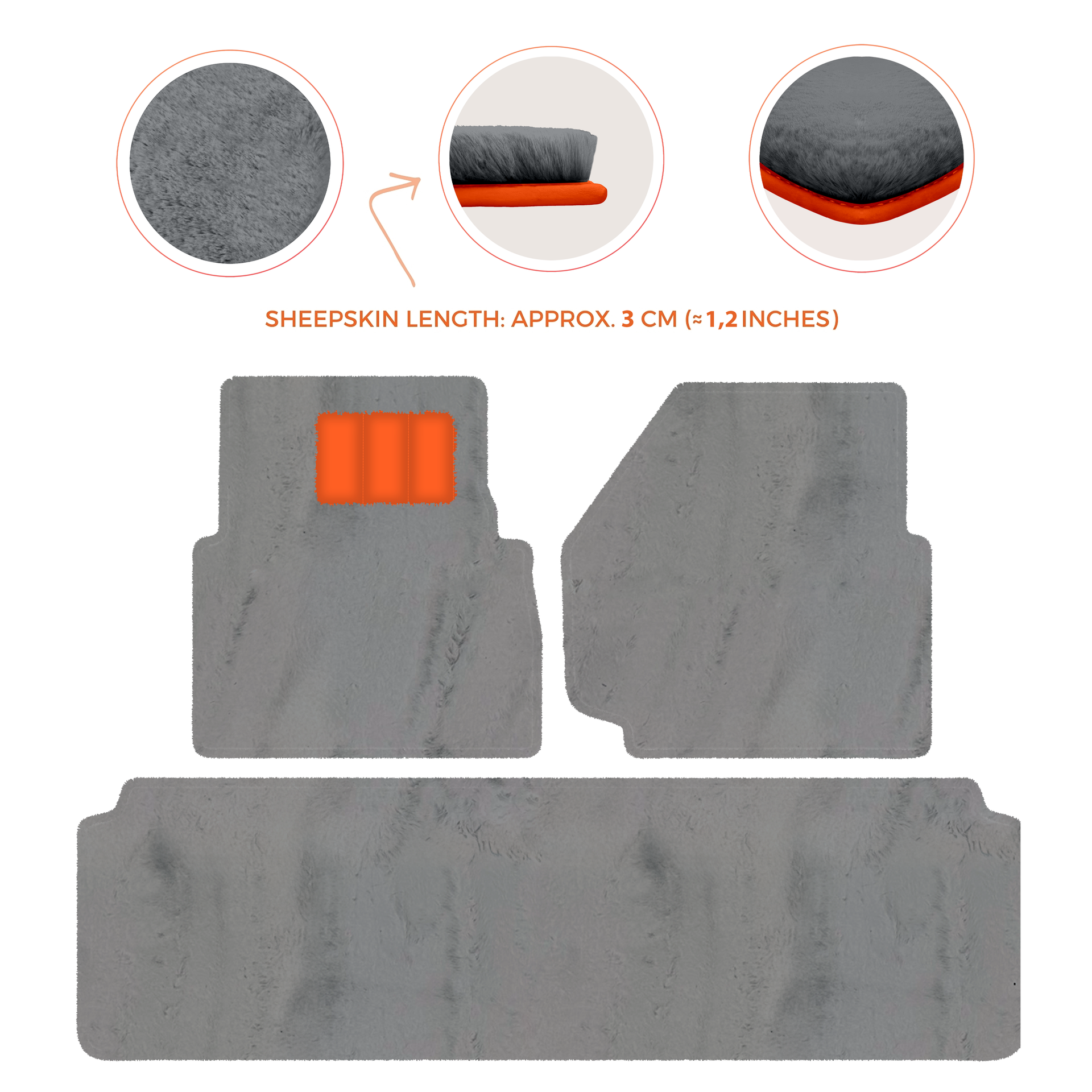 Luxurious Premium Sheepskin Floor Mats for Range Rover (2012-2022)