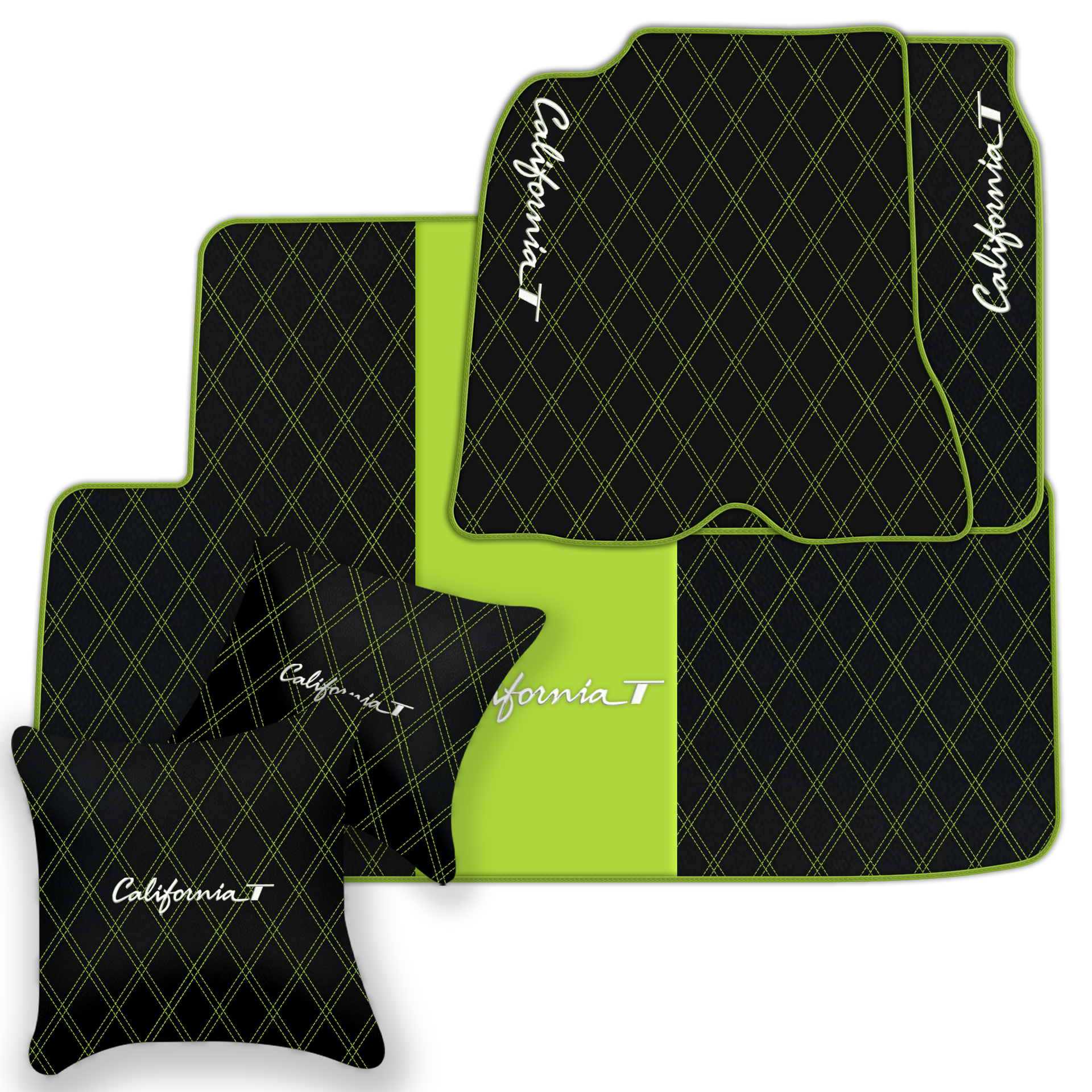 Tapis de voiture noirs pour Ferrari California T 2015–2018 - AutoWin