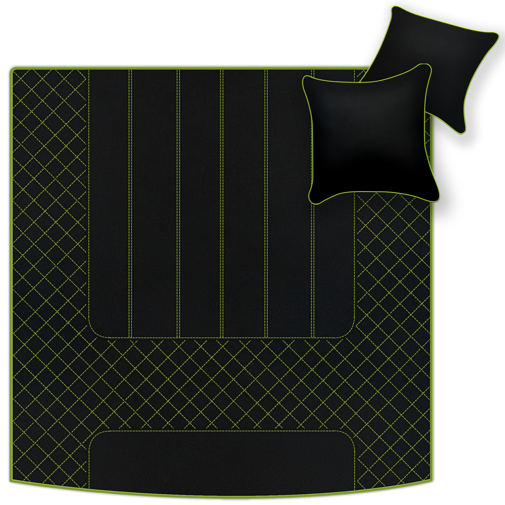 Tapis de voiture en cuir personnalisables avec motif linéaire pour Bentley Mulsanne (2010-2020) - AutoWin