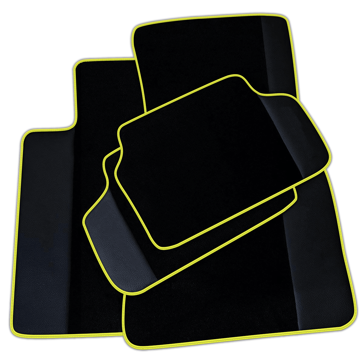 Black Floor Mats for BMW 2 Series F74 Gran Coupe (2025-2026) with Leather | Various Trim Colors