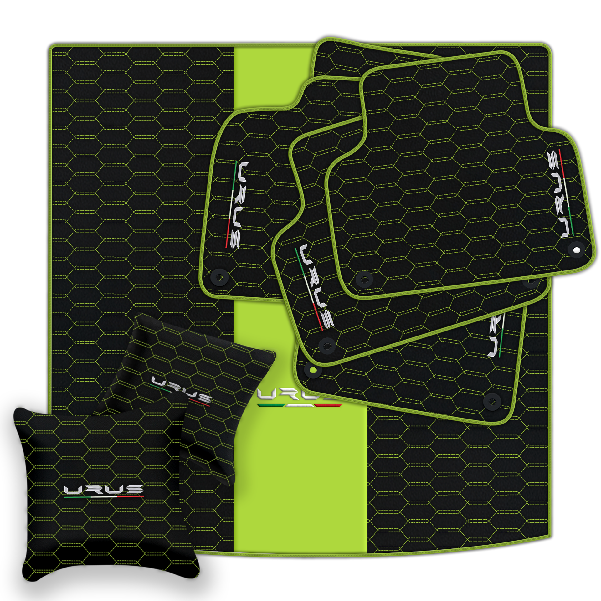 Tapis de voiture personnalisables pour Lamborghini Urus en bleu foncé - AutoWin.EU