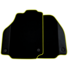 Custom Black Floor Mats for Ferrari 458 GT2 (2012-2015) With Leather | Various Trim Colors