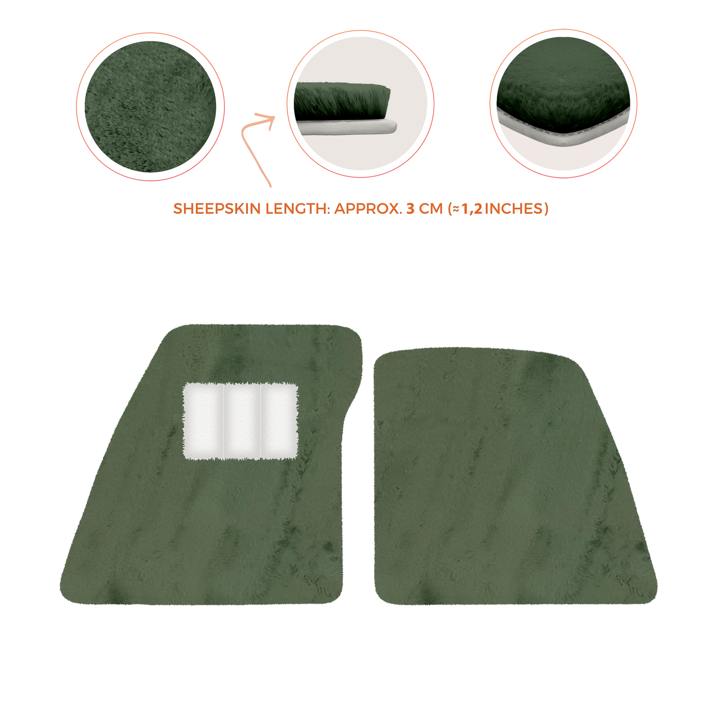 Premium Sheepskin Floor Mats for Ferrari 296 GTS (2022-2025)