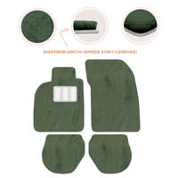 Sheepskin Floor Mats for Porsche 911-993 (1993-1998) - Sheepskin Length, Various Color Options