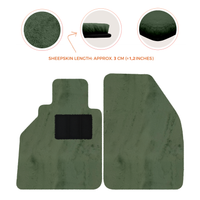 Tappetini in pelle di pecora per Porsche 986 Boxster (1996-2004) - Lunghezza della pelle di pecora, Varie opzioni di colore