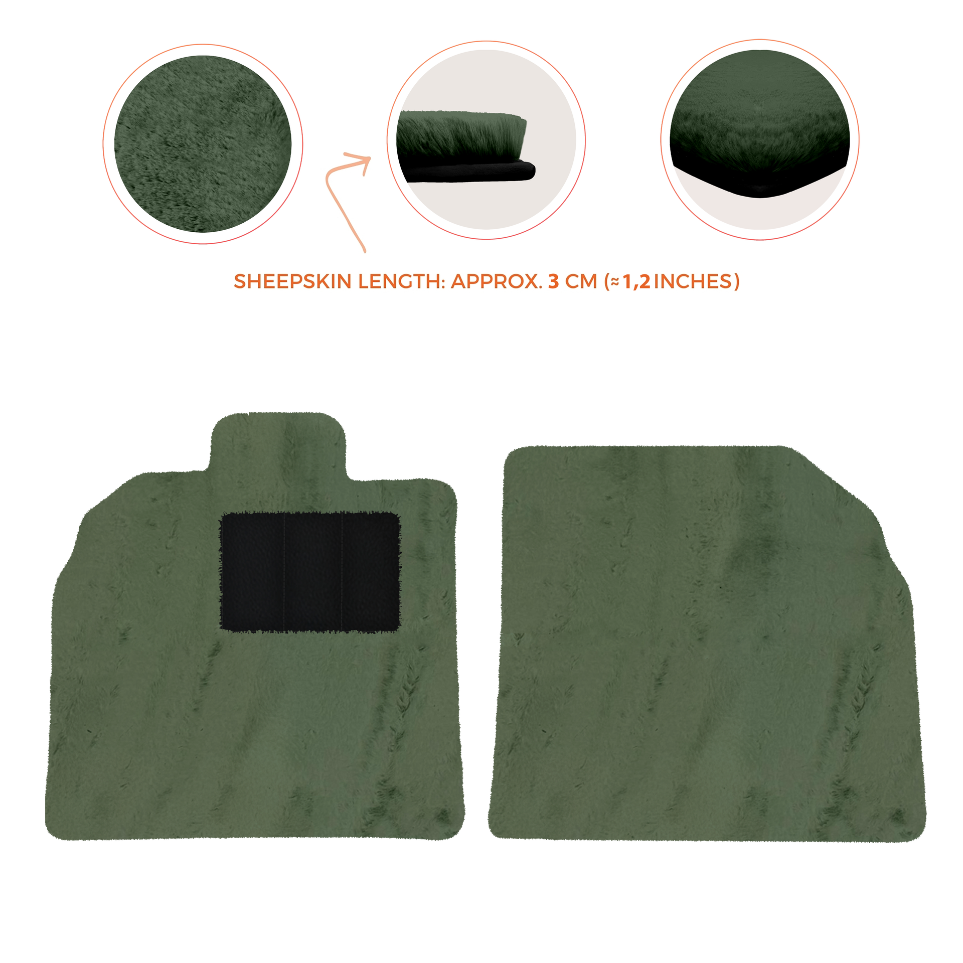 Customizable Black Floor Mats for Lamborghini Aventador SV | Orange Edition - AutoWin.EU