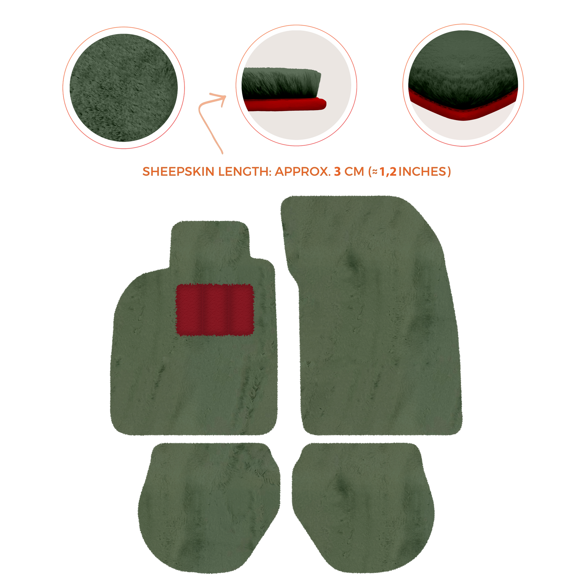 Tappetini auto in pelle personalizzabili con motivo a righe per Porsche 911 - 993 (1994-1998) - AutoWin