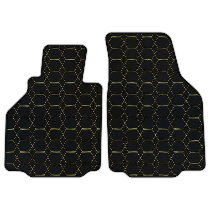 Customizable Leather Floor Mats with Hexagon Hex Pattern for Porsche Porsche 911 GT3 (996) 1999–2005