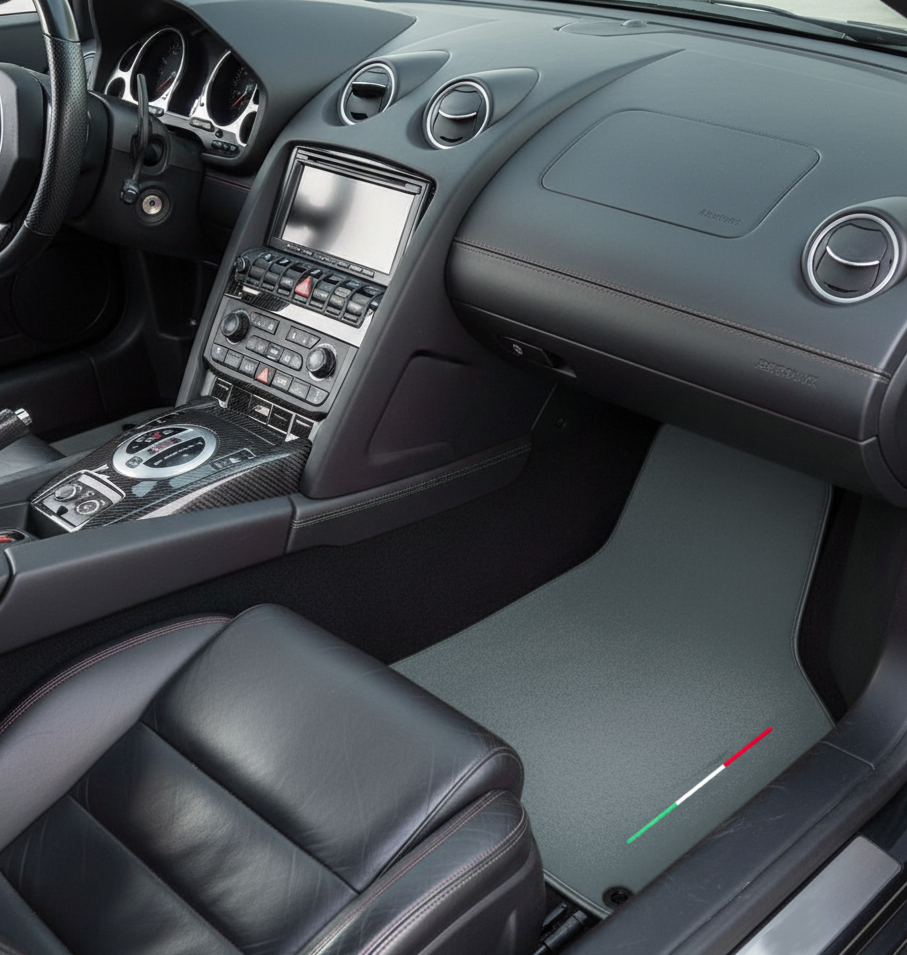 Tappetini per auto Su misura per Lamborghini Gallardo Grigio