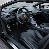 Alfombrillas de coche personalizadas en negro con cuero para Lamborghini Gallardo (2004-2014) - Edición Caza