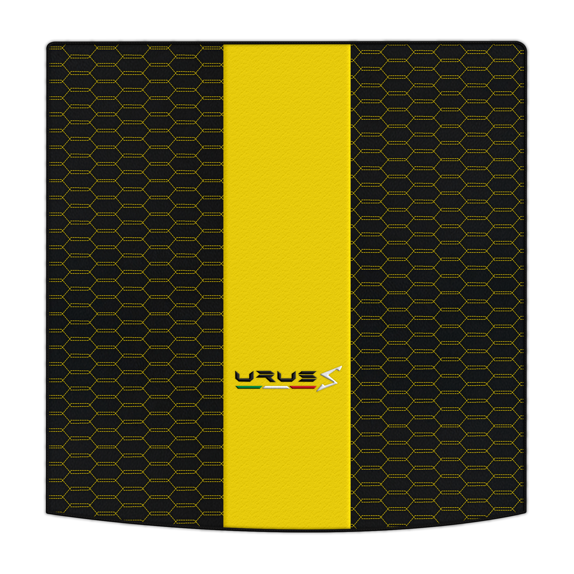 Customizable Leather Trunk Floor Mats with Interlaced Hex Pattern for Lamborghini Urus (2018-2026)