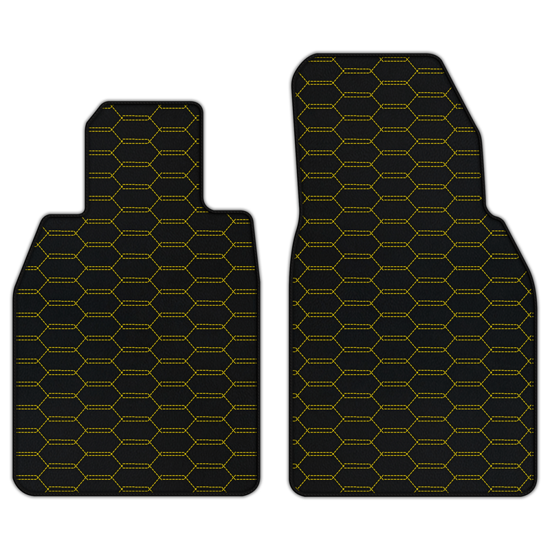 Customizable Leather Floor Mats with Interlaced Hex Pattern for Porsche 911 GT3 RS (992) 2023–2026