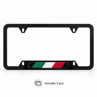 Autowin Number Plate Holder USA Standard Size Italy Flag