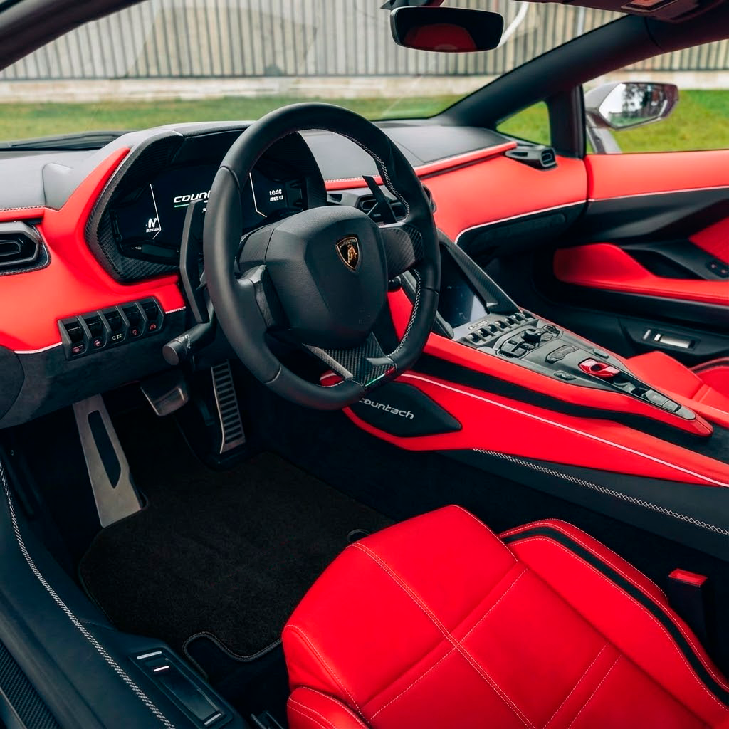 Tapis de voiture personnalisables pour Lamborghini Countach Marque Autowin