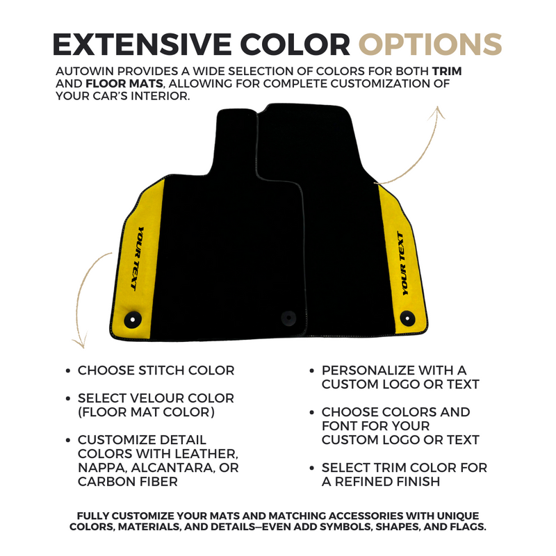 Lamborghini VS AutoWin Floor Mats - Extensive Color Options