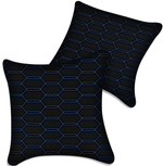 Customizable Black Leather Pillows Set of 2 for All Vehicles