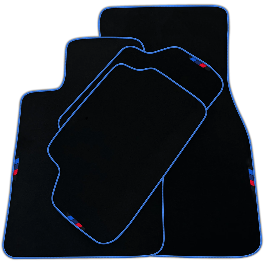 Black Mats For BMW Gran Tourer F46 (2015-2022) 7 Seats | Red Trim | Various Trim Colors