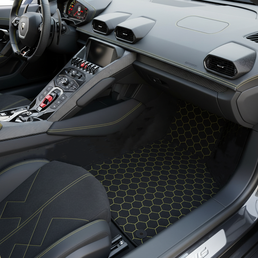 Interior look of floor mats for Lamborghini Temerario (2025-2026)
