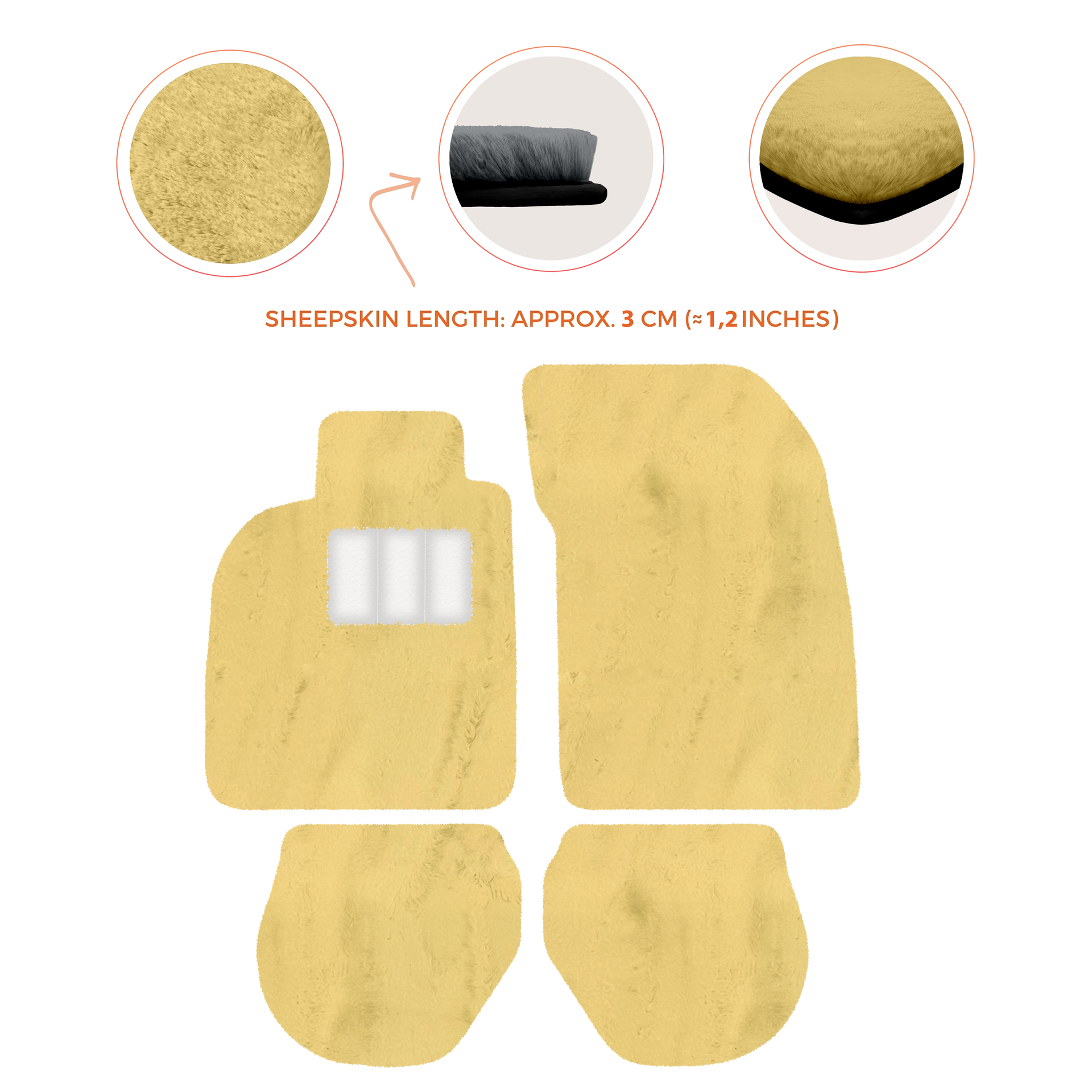 Tappetini auto in pelle personalizzabili con motivo a righe per Porsche 911 - 993 (1994-1998) - AutoWin