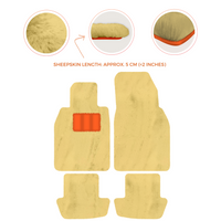 Premium Sheepskin Floor Mats for Porsche 911 991 (2012-2019)