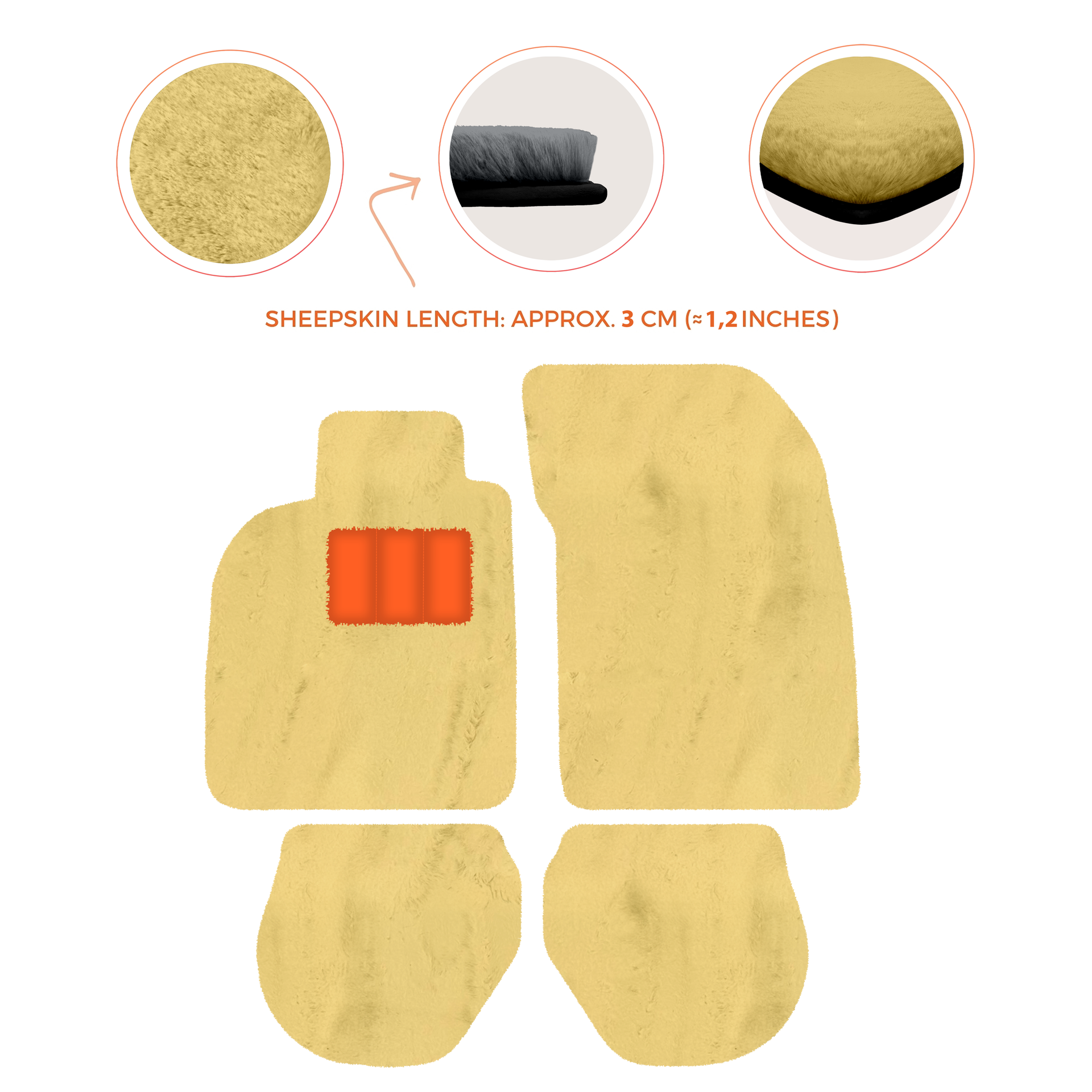 Tappetini auto in pelle personalizzabili con motivo a righe per Porsche 911 - 993 (1994-1998) - AutoWin